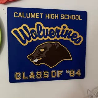 Red Dawn "Wolverines" Wall Plaque