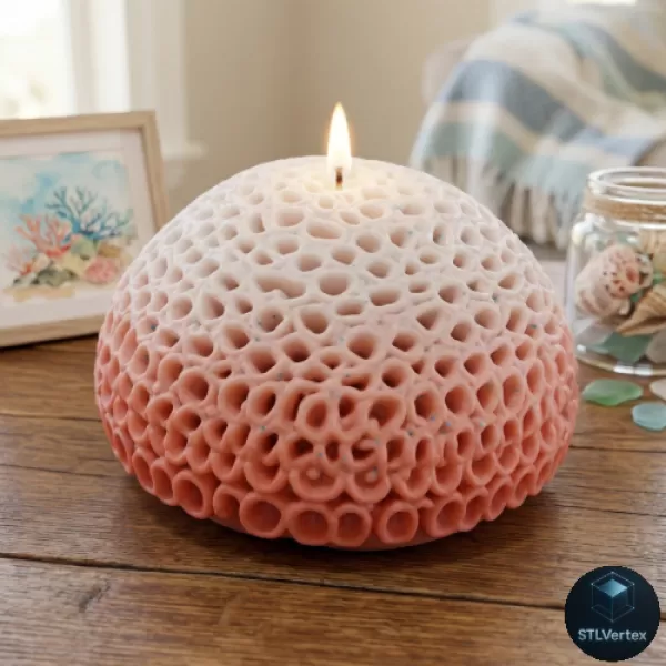 Marine Alveolar Coral 3D Printable Model - Model preview 1