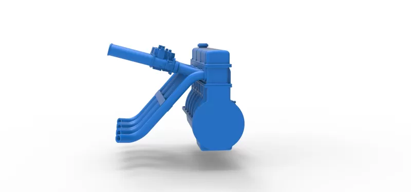 Engine of Vintage dragster Scale 1:25 - Model preview 11
