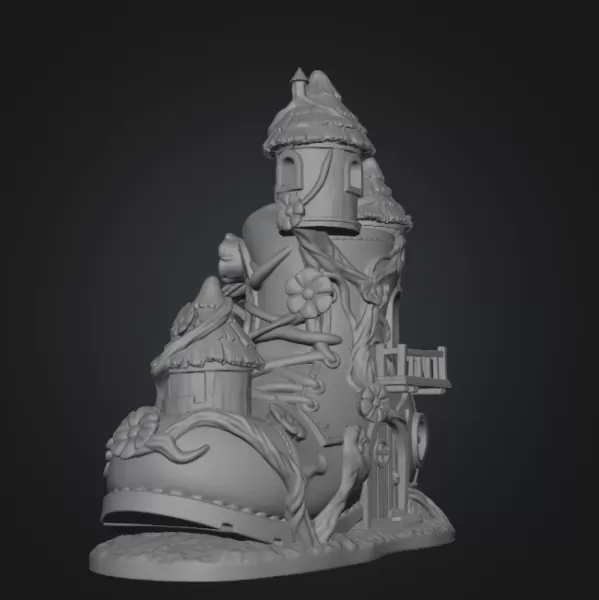 Enchanted Boot House STL File for 3D Printing - Model preview 12