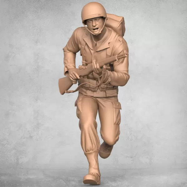 Running Military Soldier - Model preview 3