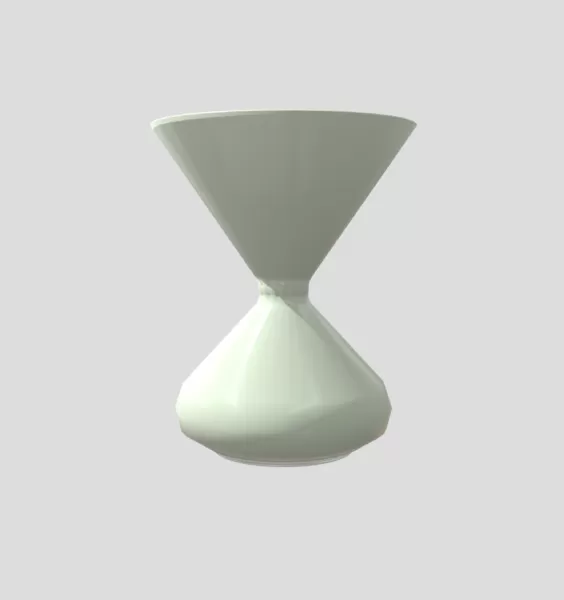 White Ceramic Vase - Model preview 2