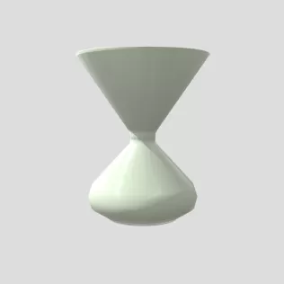 White Ceramic Vase - Model thumbnail 2