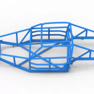 Frame of Vintage Dirt late model Race car Version 2 Scale 1:25 - Model thumbnail 8