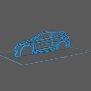 Renault - Megane 3 RS Wall Art - Model thumbnail 1