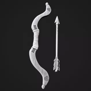 Viking Bow & Arrow #RoZ - Model thumbnail 7