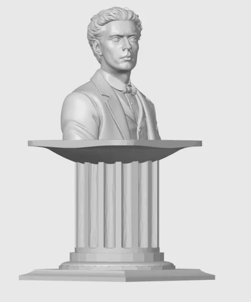 Vasil Levski 3d STL (Васил Левски) - Model preview 6