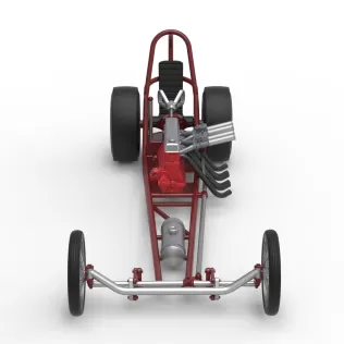 Vintage Front engine dragster Base Version 6 Scale 1:25 - Model thumbnail 8