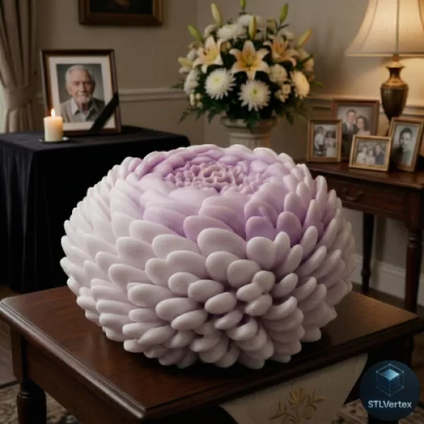 Chrysanthemum 3D Printing Model - Model preview 1