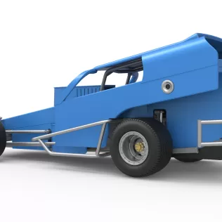 Vintage Dirt Modified stock car Version 2 Scale 1:25 - Model thumbnail 13