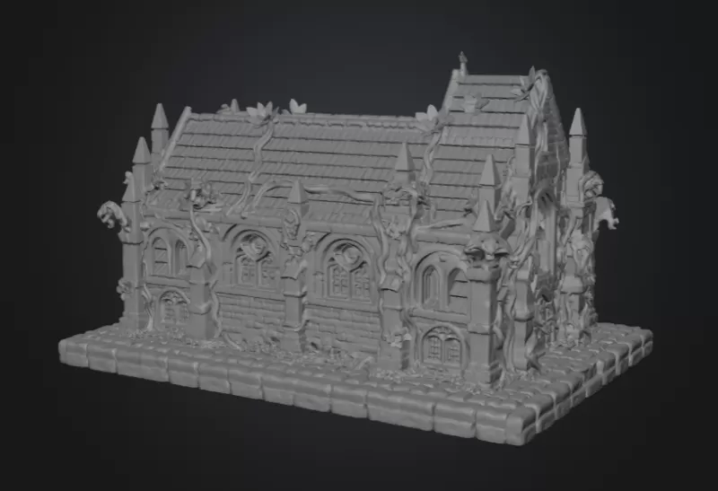 Blossom Cathedral STL File for 3D Print - Model preview 17