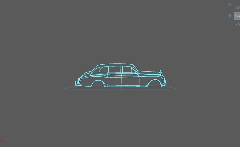 Roll Royce - Phantom VI 1968 Wall Art - Model preview 1