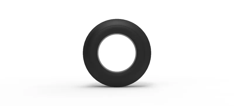 Vintage dirt tire Version 3 Scale 1:25 - Model preview 5