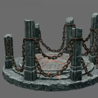Ancient Chain Portal STL File for 3D Print - Model thumbnail 7