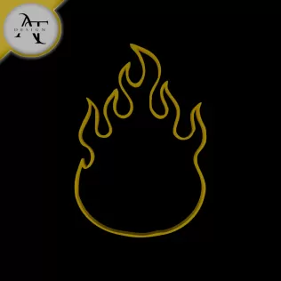 Simple Flame Symbol - 2D Art