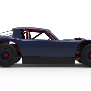 Vintage Dirt late model Race car Version 4 Scale 1:25 - Model thumbnail 22