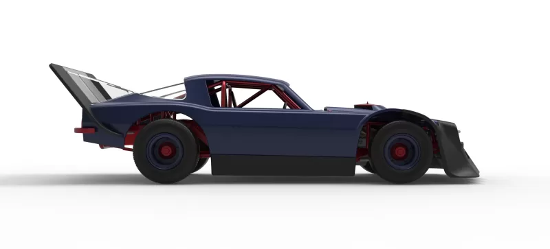 Vintage Dirt late model Race car Version 4 Scale 1:25 - Model preview 22