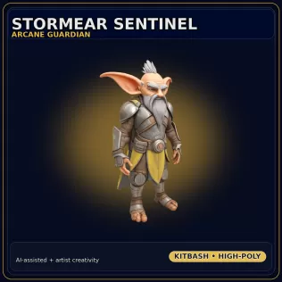Fantasy Character Collection – Stylized Adventurer Kitbash Pack - Model thumbnail 18