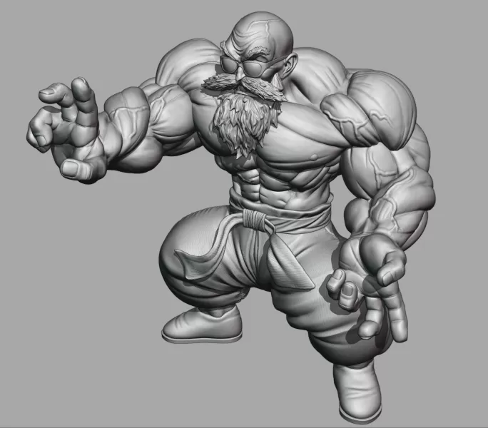 Master Roshi full Power - Model preview 1
