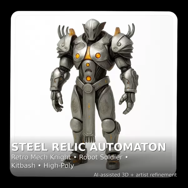 Kitbash Heroes — Fantasy + Sci-Fi High-Poly Character Pack - Model preview 12