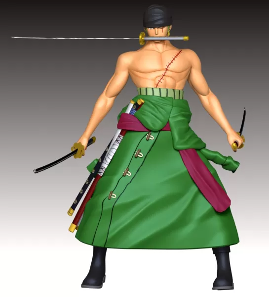 Zoro One Piece Fan Art - Model preview 3
