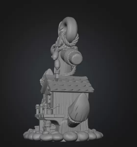 Anchor Fairy House STL File for 3D Print - Model preview 9