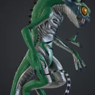 grünes monster - Model thumbnail 2