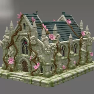 Blossom Cathedral STL File for 3D Print - Model thumbnail 5