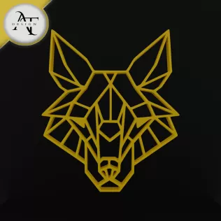 Wolf - Geometric - 2D Wall Art Decor