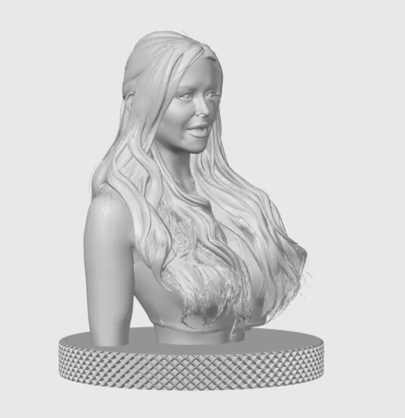 Lindsay Lohan 3D Bust Print - Model preview 3