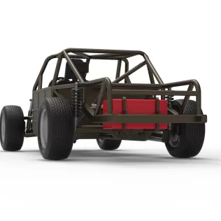 Vintage Dirt Modified stock car Base Version 7 Scale 1:25 - Model thumbnail 14