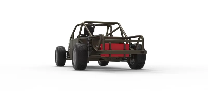 Vintage Dirt Modified stock car Base Version 7 Scale 1:25 - Model preview 14