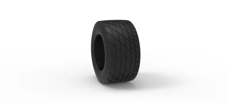 Vintage dirt tire Version 6 Scale 1:25 - Model preview 8
