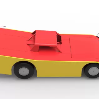 Vintage Dirt late model Race car Version 5 Scale 1:25 - Model thumbnail 23