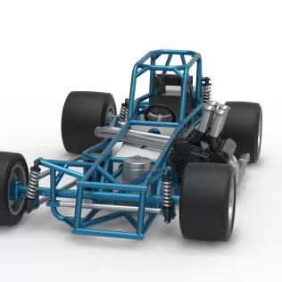 Vintage Supermodified stock car Base Version 3 Scale 1:25 - Model thumbnail 5