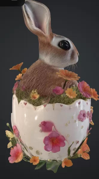 Hase im ei - Model preview 2