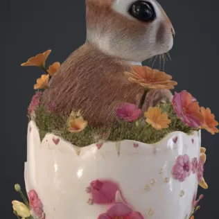 Hase im ei - Model thumbnail 2