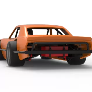 Vintage Asphalt Modified stock car V12 Scale 1:25 - Model thumbnail 15