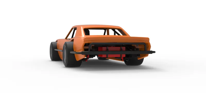 Vintage Asphalt Modified stock car V12 Scale 1:25 - Model preview 15