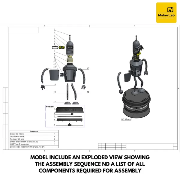 Bender - Printable 3d model - STL files - Model preview 9
