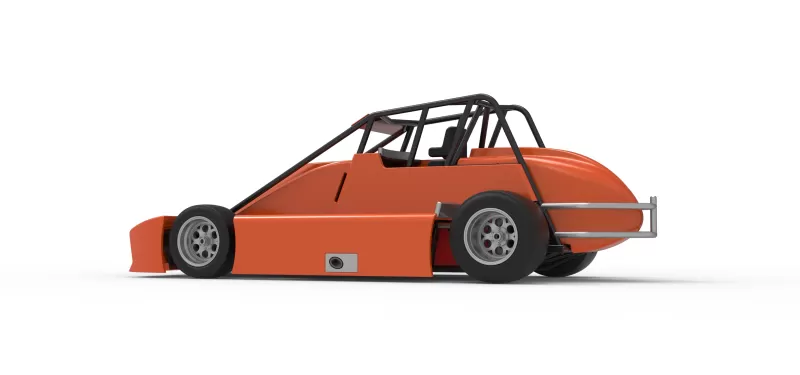 Experimental Pavement Silver Crown Car Scale 1:25 - Model preview 13