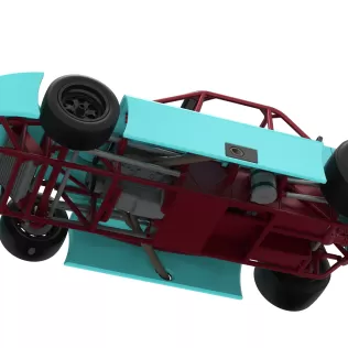 Experimental Pavement Silver Crown Car Version 3 Scale 1:25 - Model thumbnail 3