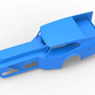 Shell of Vintage Dirt Modified stock car Version 5 Scale 1:25 - Model thumbnail 2