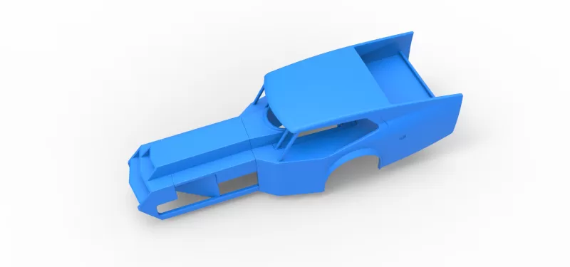 Shell of Vintage Dirt Modified stock car Version 5 Scale 1:25 - Model preview 2