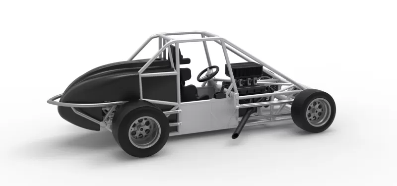 Experimental Pavement Silver Crown Car Base Version 3 Scale 1:25 - Model preview 19