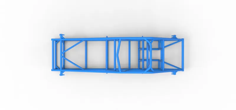 Frame of Experimental Pavement Silver Crown Car V2 Scale 1:25 - Model preview 8