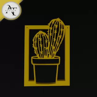 Cactus in pot - 2D Wall Art Decor