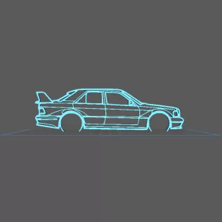 Mercedes - 190 Evo 2 Wall Art