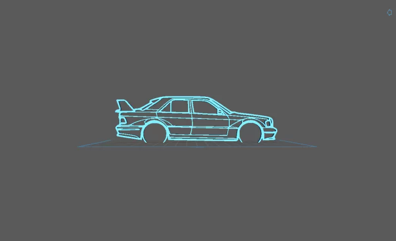 Mercedes - 190 Evo 2 Wall Art - Model preview 2
