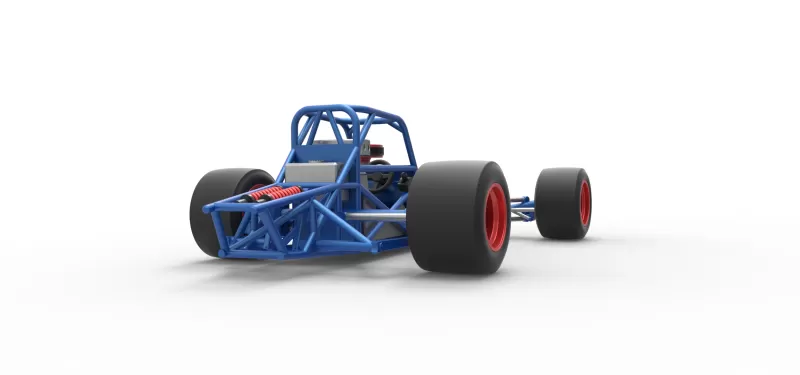 Supermodified front engine race car Base Version 4 Scale 1:25 - Model preview 19